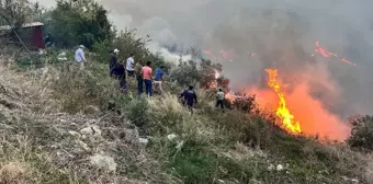 Hatay’da ormanda başlayan yangın evlere sıçradı