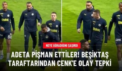 Adeta pişman ettiler! Beşiktaş taraftarından Cenk’e olay tepki