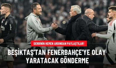 Beşiktaş’tan Fenerbahçe’ye olay yaratacak gönderme