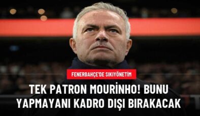 Tek patron Mourinho! Bunu yapmayanı kadro dışı bırakacak