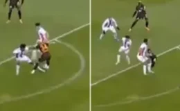 Galatasaray, bu pozisyonda kırmızı kart bekledi