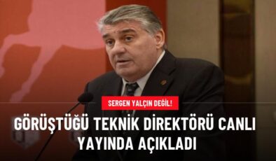 Sergen Yalçın değil: Serdal Adalı, görüştüğü teknik direktörü canlı yayında açıkladı