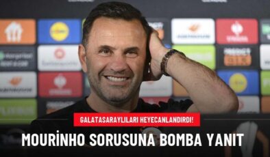 Mourinho sorusuna bomba yanıt