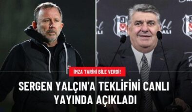 Sergen Yalçın’a teklifini canlı yayında açıkladı