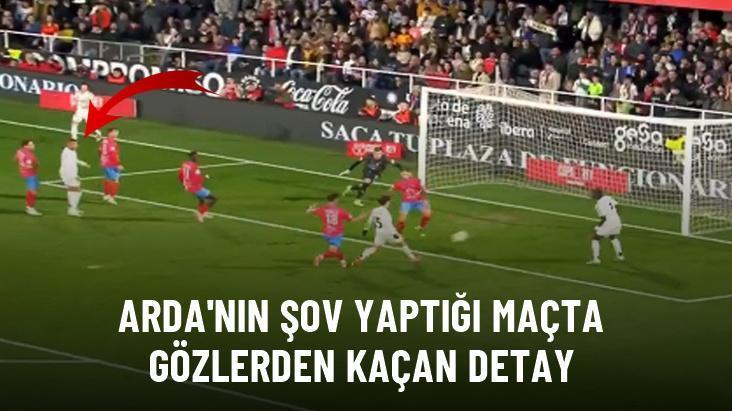 Arda’nın şov yaptığı maçta gözlerden kaçan detay